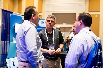 TEConnect members talking at a networking event